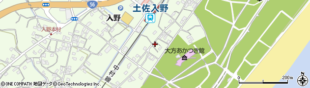 高知県幡多郡黒潮町入野1961周辺の地図