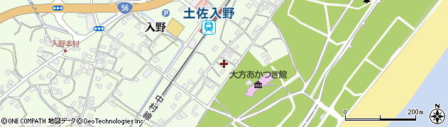 高知県幡多郡黒潮町入野1967周辺の地図