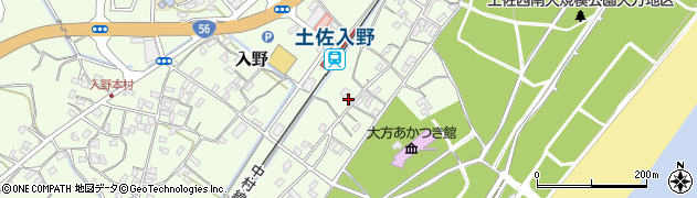 高知県幡多郡黒潮町入野1958周辺の地図