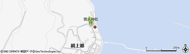 長崎県南松浦郡新上五島町網上郷8周辺の地図