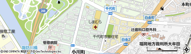ファッションセンターしまむら大牟田南店周辺の地図