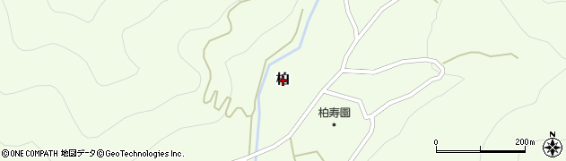 愛媛県愛南町（南宇和郡）柏周辺の地図