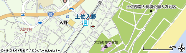 高知県幡多郡黒潮町入野1992周辺の地図