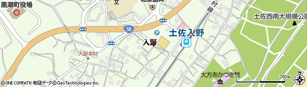 高知県幡多郡黒潮町入野2037周辺の地図