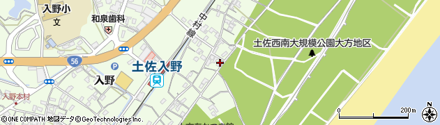 高知県幡多郡黒潮町入野2311周辺の地図