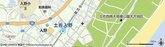 高知県幡多郡黒潮町入野2309-1周辺の地図