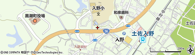 高知県幡多郡黒潮町入野2058周辺の地図