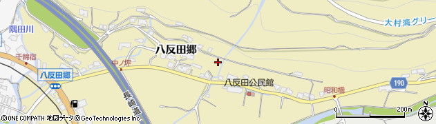 長崎県東彼杵町（東彼杵郡）八反田郷周辺の地図