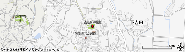 吉田八幡宮周辺の地図