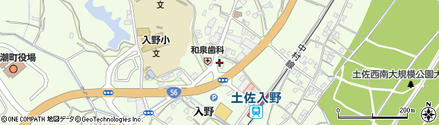 高知県幡多郡黒潮町入野2084周辺の地図