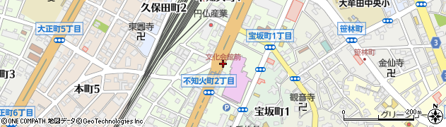 文化会館前周辺の地図
