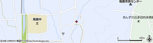熊本県山鹿市菊鹿町下内田593周辺の地図