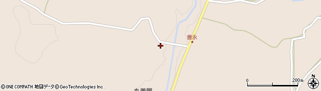 熊本県玉名郡南関町豊永3950周辺の地図