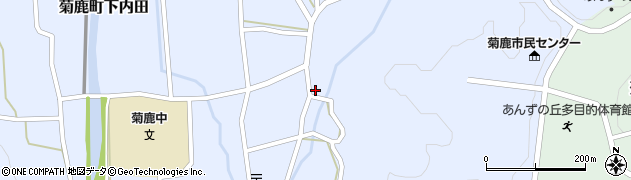 熊本県山鹿市菊鹿町下内田611周辺の地図