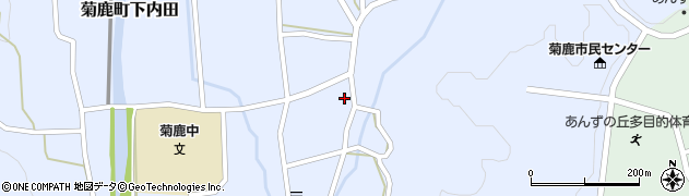 熊本県山鹿市菊鹿町下内田606周辺の地図
