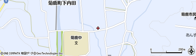 熊本県山鹿市菊鹿町下内田1711周辺の地図