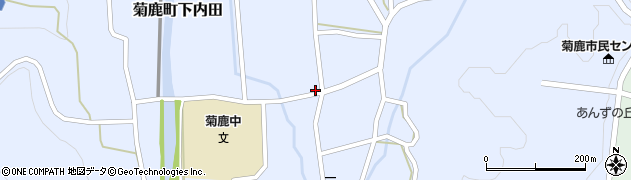熊本県山鹿市菊鹿町下内田1676周辺の地図
