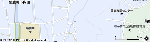 熊本県山鹿市菊鹿町下内田212周辺の地図