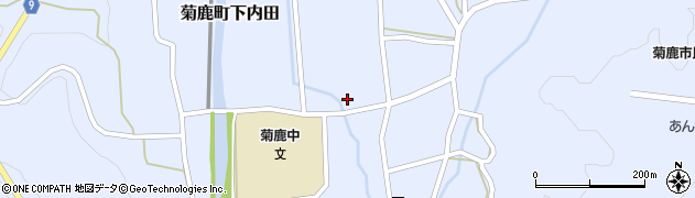 熊本県山鹿市菊鹿町下内田1677周辺の地図