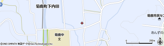 熊本県山鹿市菊鹿町下内田1617周辺の地図