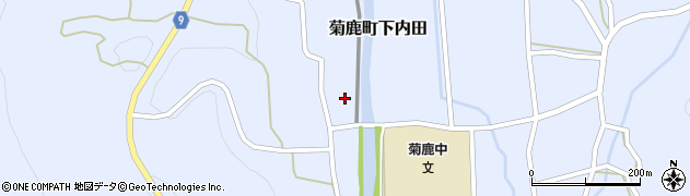 熊本県山鹿市菊鹿町下内田1821周辺の地図