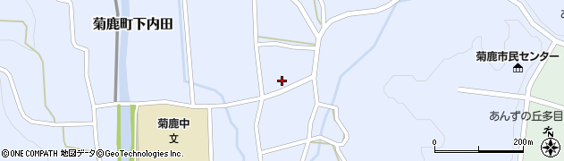 熊本県山鹿市菊鹿町下内田1665周辺の地図