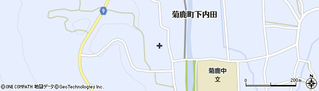 熊本県山鹿市菊鹿町下内田1825周辺の地図
