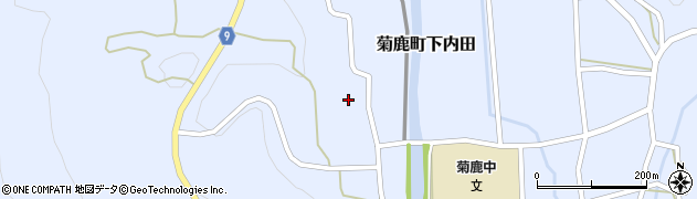熊本県山鹿市菊鹿町下内田1828周辺の地図