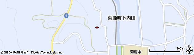 熊本県山鹿市菊鹿町下内田1805周辺の地図