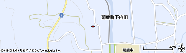 熊本県山鹿市菊鹿町下内田1804周辺の地図