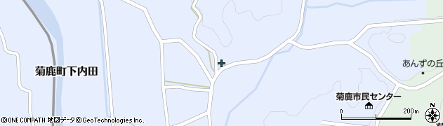 熊本県山鹿市菊鹿町下内田1173周辺の地図