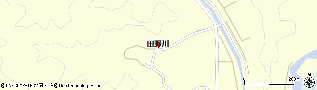 高知県四万十市田野川周辺の地図