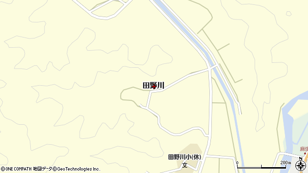 〒787-1109 高知県四万十市田野川の地図