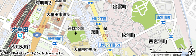 そうごう薬局　大牟田上町店周辺の地図