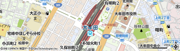 大牟田駅周辺の地図