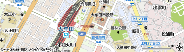 大牟田ロータリークラブ周辺の地図