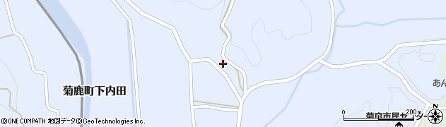 熊本県山鹿市菊鹿町下内田1520周辺の地図