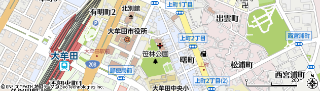 大牟田保護区保護司会事務局周辺の地図
