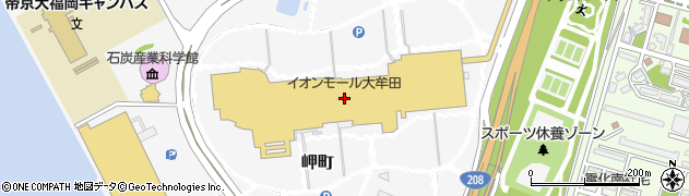 かかし 大牟田店周辺の地図