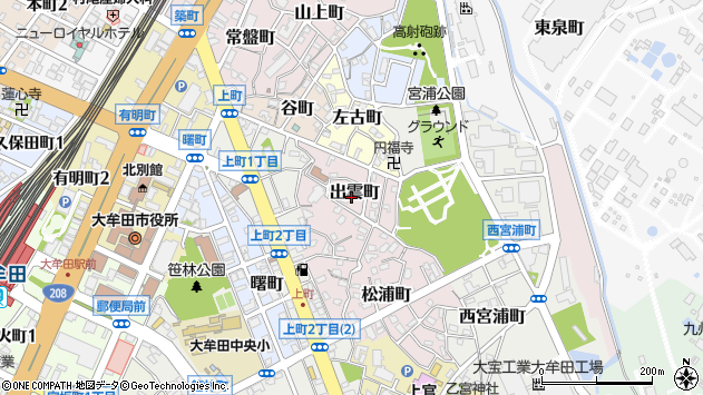 〒836-0854 福岡県大牟田市出雲町の地図