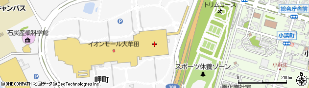 イオン大牟田店周辺の地図