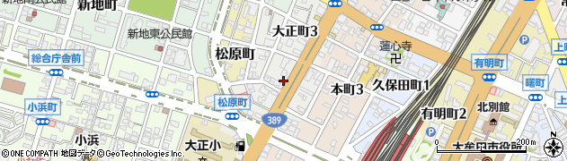 えがおの整体院・大牟田周辺の地図