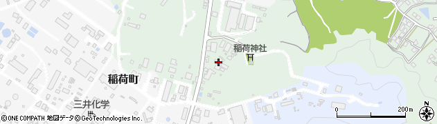 福岡県大牟田市亀谷町168周辺の地図