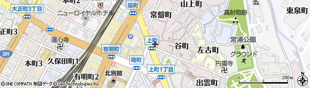 大牟田ＢＳサイクル商会　上町店周辺の地図