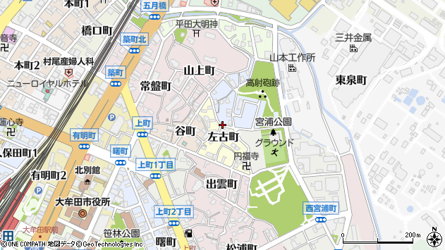 〒836-0834 福岡県大牟田市一本町の地図