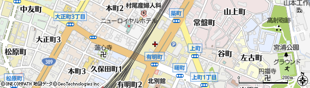 ヤマハ音楽教室大牟田センター　スズヤ楽器店周辺の地図