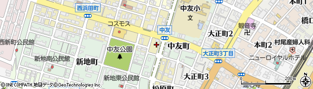 福岡県大牟田市西浜田町20周辺の地図