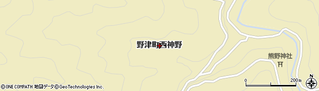 大分県臼杵市野津町大字西神野周辺の地図