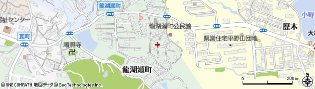 福岡県大牟田市龍湖瀬町周辺の地図
