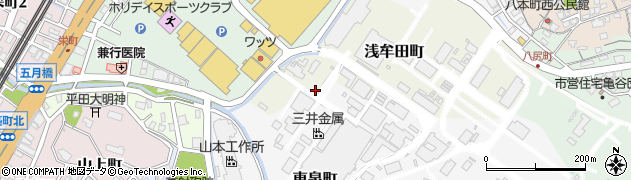 三井金属鉱業株式会社　三池事務所　本工場正門周辺の地図